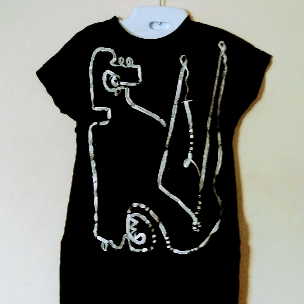 Hand painted dress